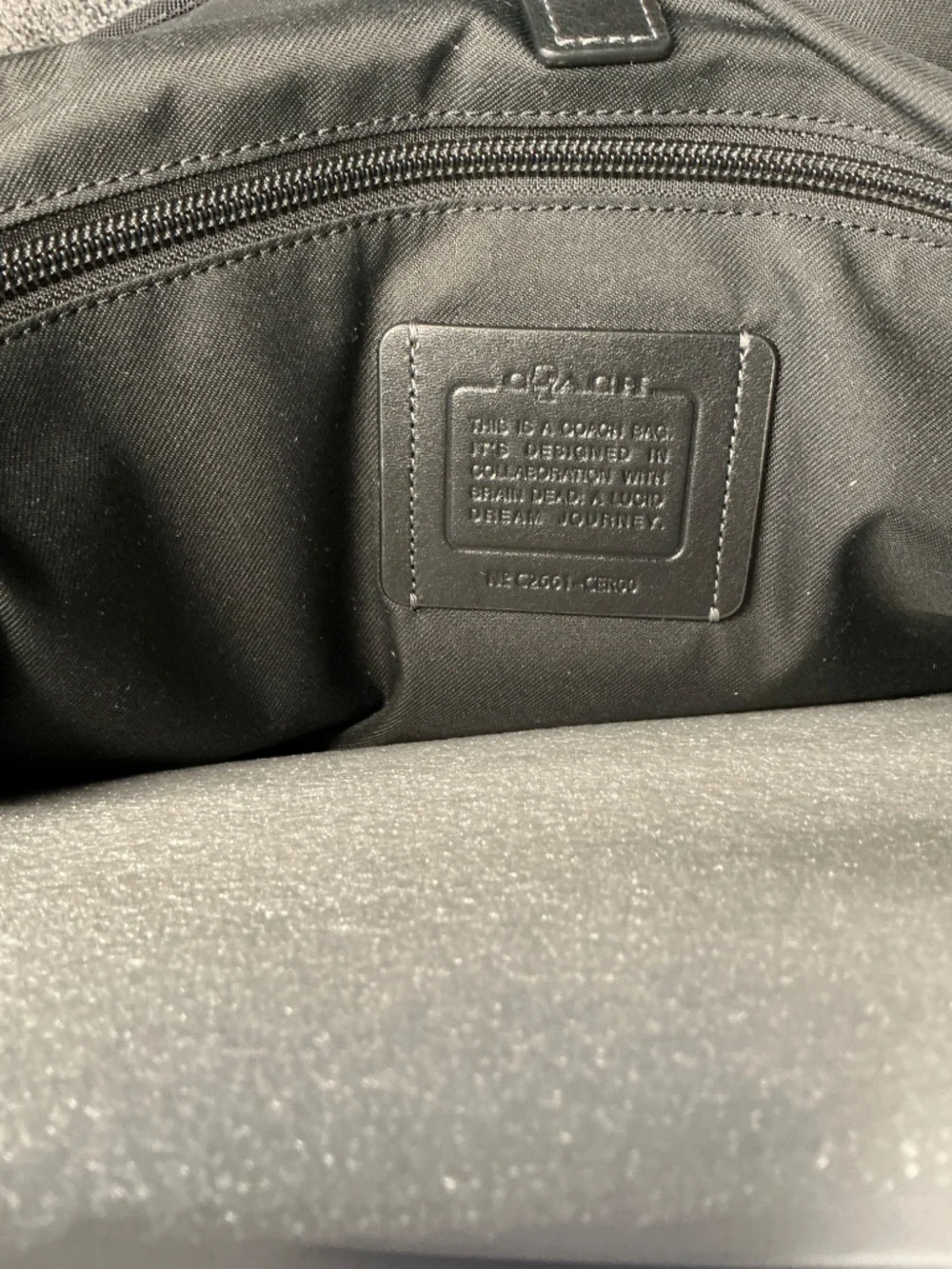Coach Brain Dead Lane Messenger In Signature Nylon With Patches